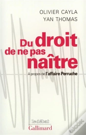 Capa do artigo Du Droit De Ne Pas Naître : À Propos De L