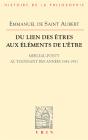 Du Lien Des Êtres Aux Éléments De L'Être - Preview