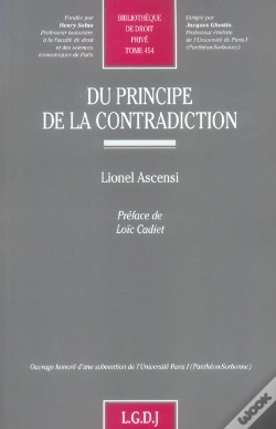 Capa do artigo Du Principe De La Contradiction