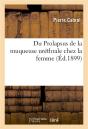Du Prolapsus De La Muqueuse Urethrale Chez La Femme - Preview