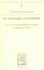 Du Singulier À L'Universel ; Essai Sur La Philosophie Religieuse De Hermann Cohen - Preview