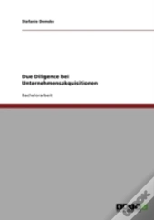 Due Diligence Bei Unternehmensakquisitionen