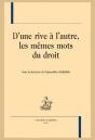 D'Une Rive À L'Autre, Les Mêmes Mots Du Droit - Preview