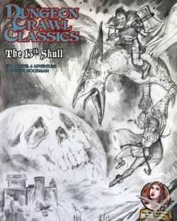 Capa do artigo Dungeon Crawl Classics #71: The 13th Skull - Sketch Cover