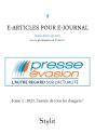 E-Articles Pour E-Journal Tome 2 : 2023, L'Année De Tous Les Dangers ! - Preview