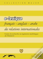 Capa do artigo E-Lexique Français-Anglais-Arabe Des Relations Internationales