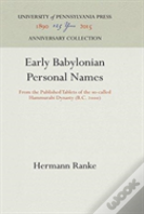 Early Babylonian Personal Names