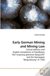 Capa do artigo Early German Mining And Mining Law
