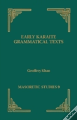 Capa do artigo Early Karaite Grammatical Texts