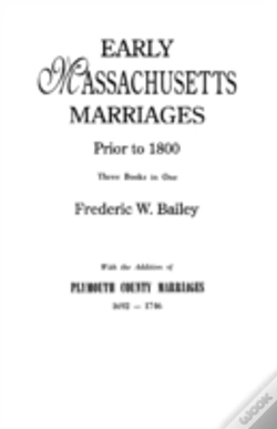 Capa do artigo Early Massachusetts Marriages