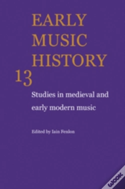 Capa do artigo Early Music History: Volume 13