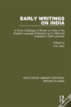 Capa do artigo Early Writings On India