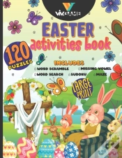 Capa do artigo Easter Activities Book Includes Word Scramble, Missing Vowel, Word Search, Sudoku, Maze