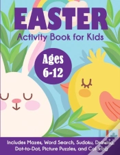 Capa do artigo Easter Activity Book For Kids: Ages 6-12