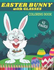 Easter Bunny With Glasses Coloring Book