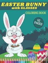 Easter Bunny With Glasses Coloring Book