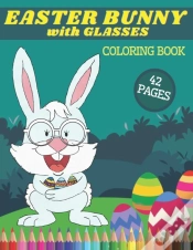 Capa do artigo Easter Bunny With Glasses Coloring Book