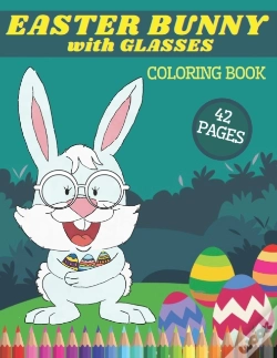 Capa do artigo Easter Bunny With Glasses Coloring Book