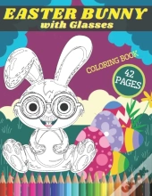 Easter Bunny With Glasses Coloring Book