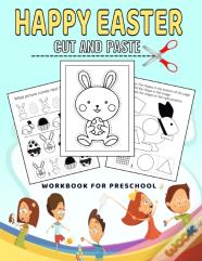 Easter Cut And Paste Workbook For Preschool
