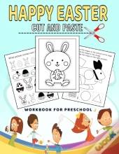 Easter Cut And Paste Workbook For Preschool