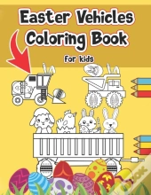 Easter Vehicles Coloring Book For Kids