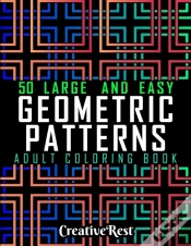 Capa do artigo Easy Geometric Patterns Adult Coloring Book