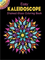 Easy Kaleidoscope Stained Glass Coloring Book - Preview