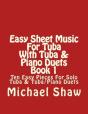 Easy Sheet Music For Tuba With Tuba & Piano Duets Book 1 - Preview
