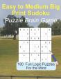 Easy To Medium Big Print Sudoku Puzzle B - Preview