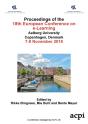 Ecel19 - Proceedings Of The 18th European Conference On E-Learning - Preview