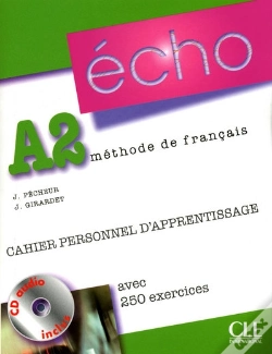 Capa do artigo Echo; Méthode De Français ; A2 ; Cahier Personnel D'Apprentissage
