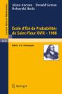 Ecole D'Ete De Probabilites De Saint-Flour Xviii - 1988 - Preview