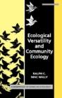 Ecological Versatility And Community Ecology - Preview