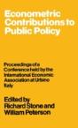 Econometric Contributions To Public Policy - Preview