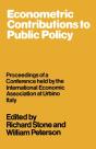 Econometric Contributions To Public Policy - Preview