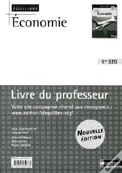 Capa do artigo Économie ; 1ère Stg ; Équilibre ; Livre Du Professeur (Édition 2009)