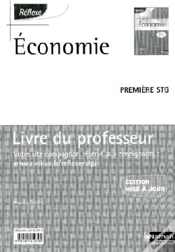 Capa do artigo Économie ; 1ère Stg ; Pochette Réflexe ; Livre Du Professeur (Édition 2009)