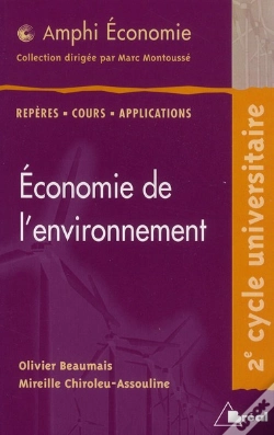 Capa do artigo Économie De L'Environnement ; Repères, Cours, Applications