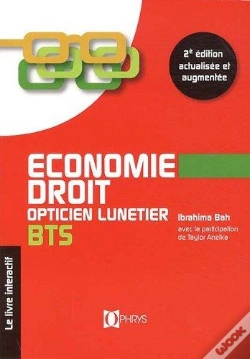 Capa do artigo Economie Droit Opticien Lunetier Bts - 2e Editionition - Livre Interactif