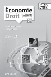 Capa do artigo Economie - Droit Seconde Bac Pro 2e Edition Corrige