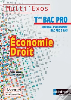 Capa do artigo Economie Droit Terminale Bac Pro (Multi'Exos) Licence Numerique Eleve - I-Manuel+Ouvrage Papier
