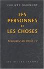 Economie Du Droit T.2 ; Les Personnes Et Les Choses - Preview
