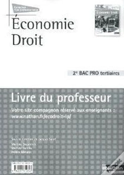 Capa do artigo Economie Et Droit 2e Bac Pro Manuel -Voie Professionnelle- Livre Du Professeur 2010