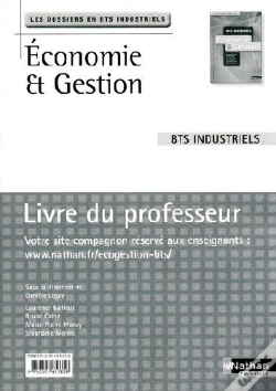 Capa do artigo Économie Et Gestion ; Bts Industriels (Édition 2009)