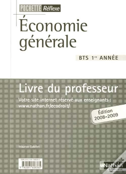 Capa do artigo Economie Generale Bts 1re Annee Pochette Reflexe Livre Du Professeur 2008/2009