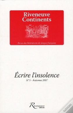 Capa do artigo Écrire L'Insolence T.5