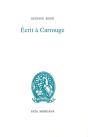 Écrit À Carrouge - Preview
