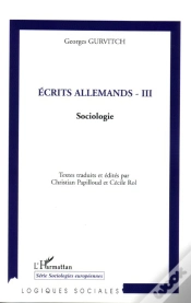 Capa do artigo Ecrits Allemands - Iii : Sociologie