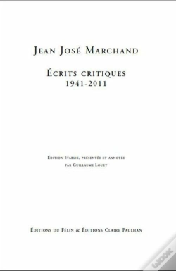 Capa do artigo Écrits Critiques 1941-2011